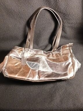Jaclyn Smith Patchwork Leather Handbag Purse